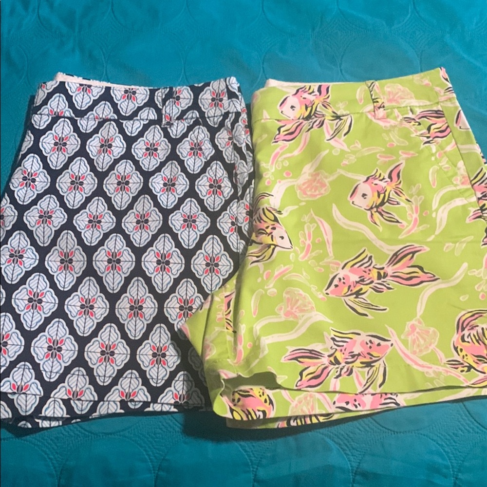Crown & Ivy Blue and White shorts